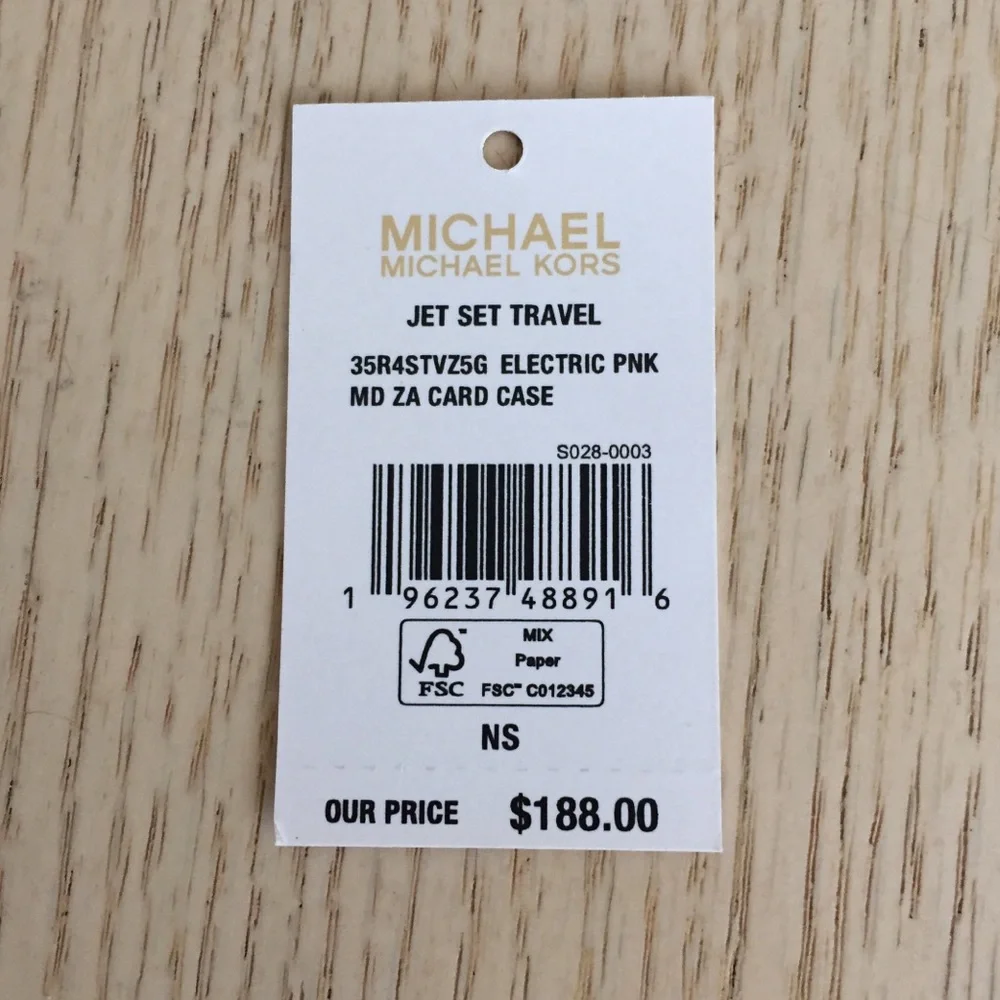 Michael Kors Electric Pink Card Case